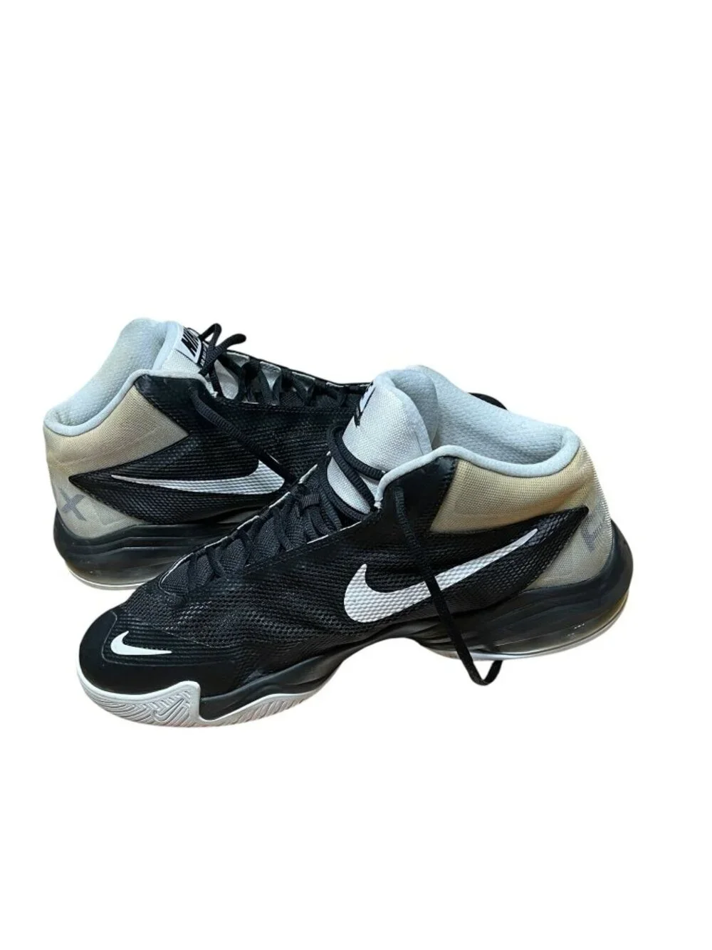 Nike Air Max Audacity Basketball Shoes Black & White Mens Size 13 Athletic Sneak